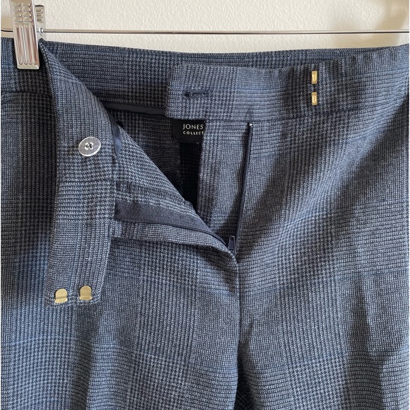 Size 6 Jones New York Grey Plaid Pants - Picture 8 of 17